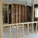 framing for the long countertop run