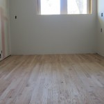 The unstained redwood floors.